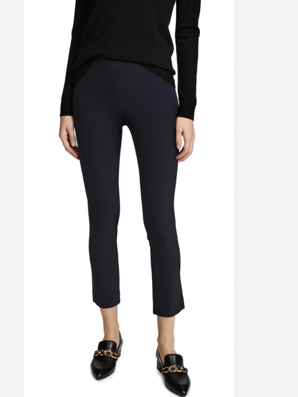 Veronica Beard Zip Back Scuba Pants-Black